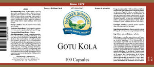 NSP | Gotu Kola, 395 mg (100 Capsules)