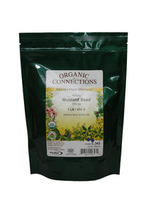 Organic Connections | Yellow Mustard Seed, Whole, Organic (1 lb)