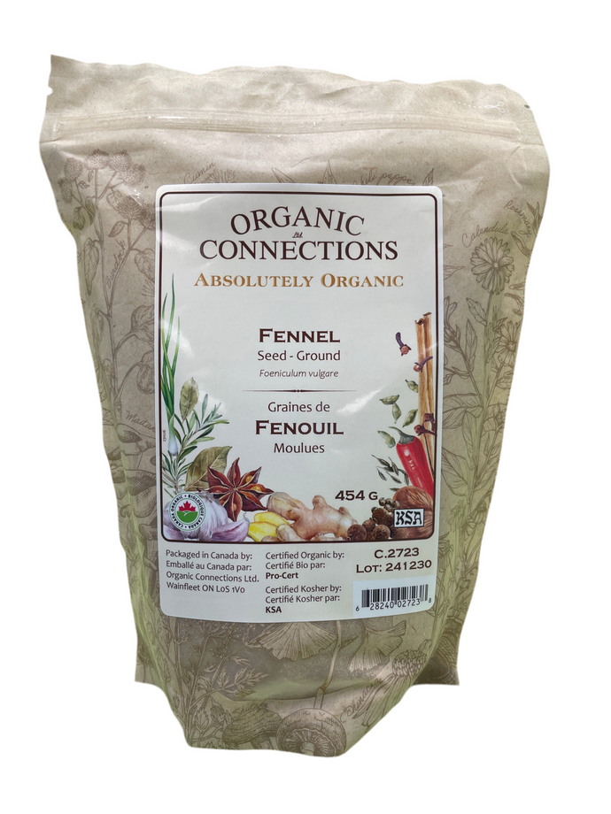 Organic Connections | Fennel Seed, Ground, Organic (1 lb)