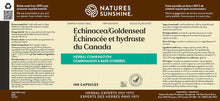 NSP | Echinacea / Golden Seal, 400 mg (100 Capsules)