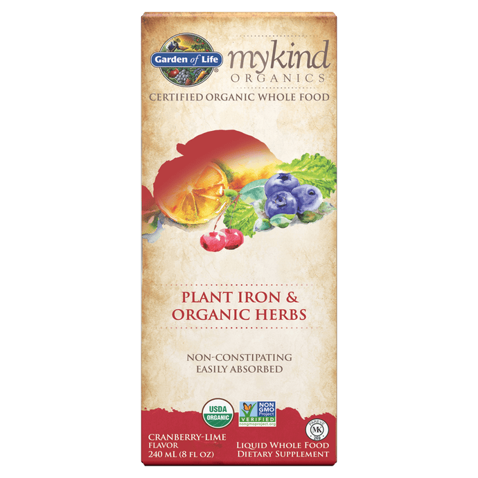Garden of Life | MyKind Organics, Plant Iron & Organic Herbs (240 ml)