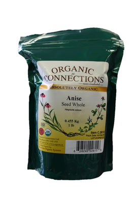 Organic Connections | Anise Seed, Whole, Organic (1 lb)