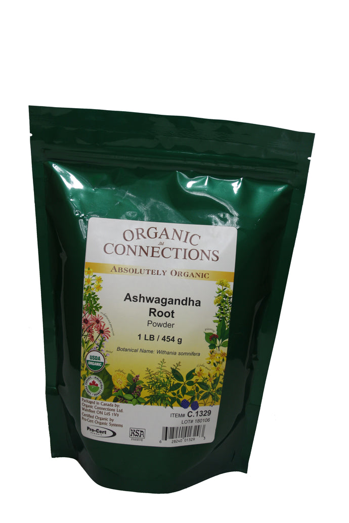 Organic Connections | Ashwagandha Root Powder, Organic (1 lb)