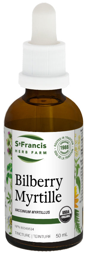 St Francis Herb Farm | Bilberry Leaf & Berry Tincture (50 ml)