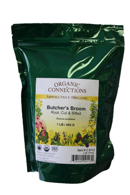 Organic Connections | Butcher's Broom Root, C/S, Organic (1 lb)