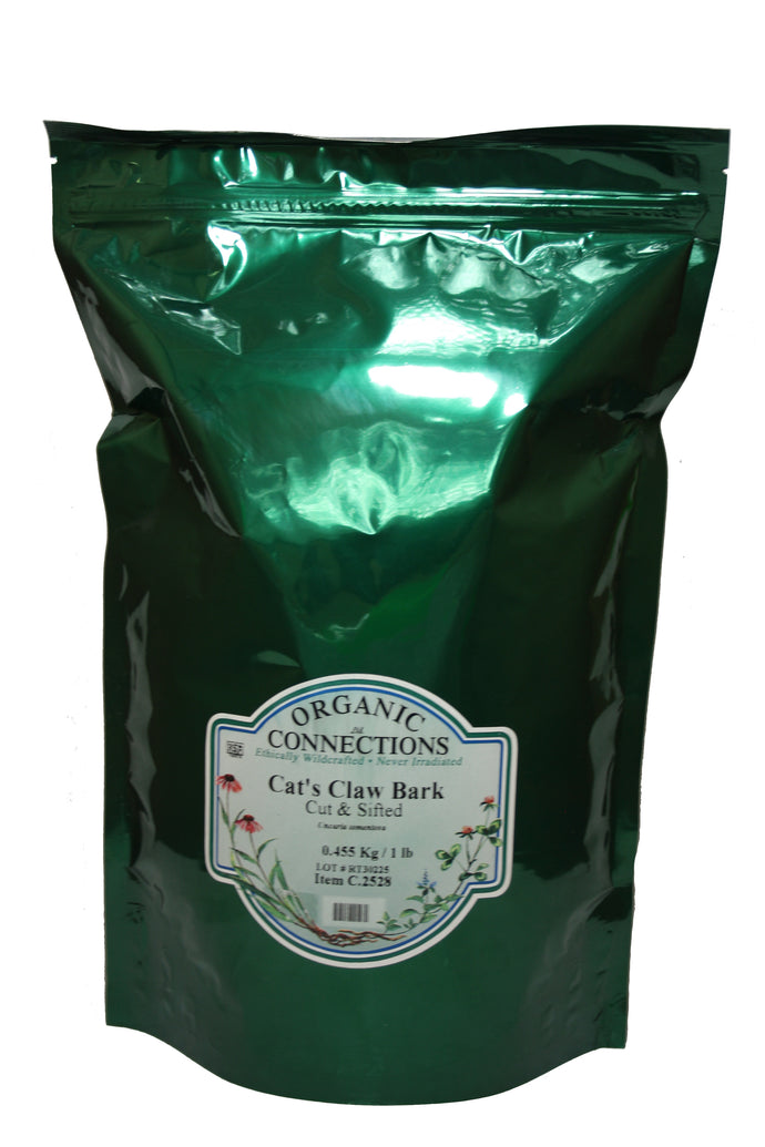 Organic Connections | Cat's Claw Bark, Cut and Sifted, Wildcrafted (1 lb)