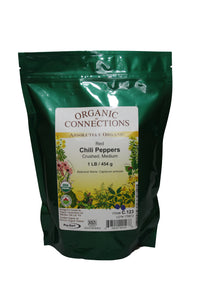 Organic Connections | Chili Peppers, Red, Crushed, Organic (1 lb)