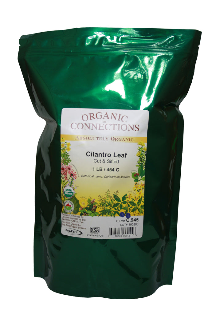 Organic Connections | Cilantro Leaf, Organic, C/S (1 lb)