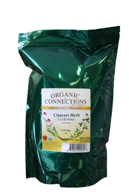 Organic Connections | Cleavers Herb, C/S, Organic (1 lb)
