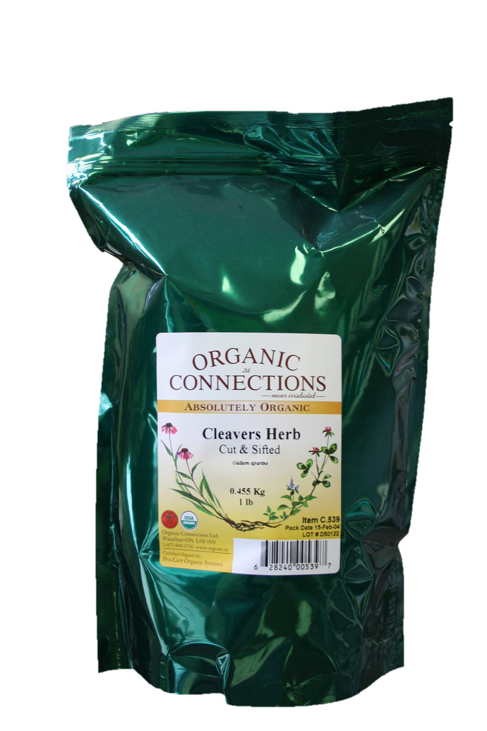 Organic Connections | Cleavers Herb, C/S, Organic (1 lb)
