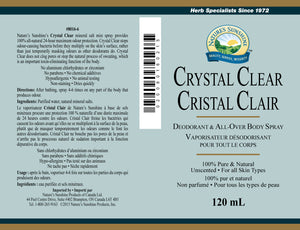 NSP | Crystal Clear Deodorant (120 ml)