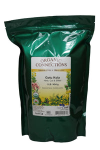 Organic Connections | Gotu Kola Herb, C/S, Organic (1 lb)