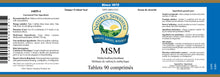NSP | MSM - Methylsulfonylmethane, 750 mg (90 Tablets)