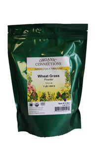 Organic Connections | Wheat Grass, Powder, Organic (1 lb)