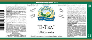 NSP | E-Tea, 430 mg (100 Capsules)