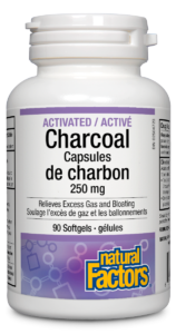 Natural Factors | Activated Charcoal, 250 mg (90 Softgels)
