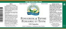 NSP | Fenugreek & Thyme (100 Capsules)