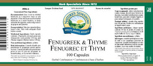 NSP | Fenugreek & Thyme (100 Capsules)